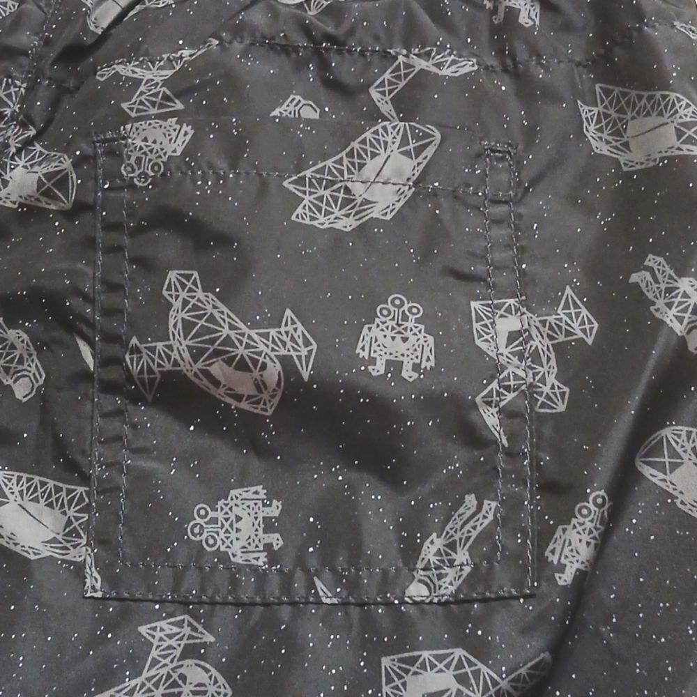 365 Kids, Garanimals,  windbreaker pants Size 7 Boys NWOT BLACK/GRAY/ORANGE - Picture 7 of 9